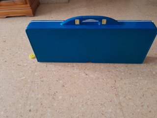 Mesa Plegable Picnic Azul , Plata y camping