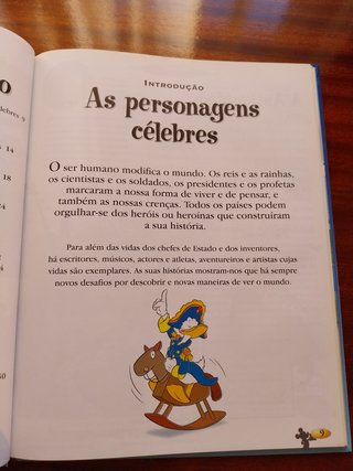 As Personagens Célebres - Disney, livro didático
