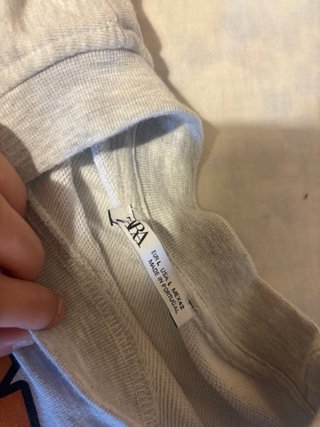 Sudadera Zara Gris Hombre