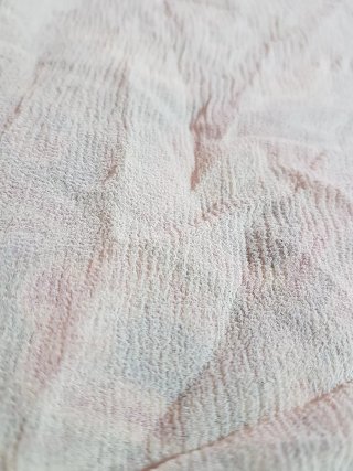 Foulard vintage seta bianco panna