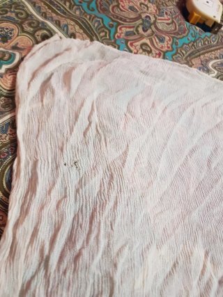 Foulard vintage seta bianco panna