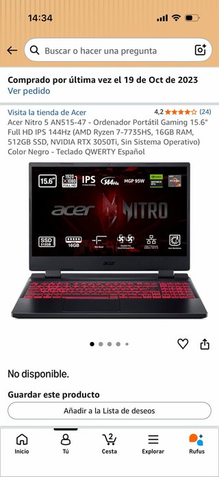 Laptop da gaming Acer Nitro 5 AN515-47