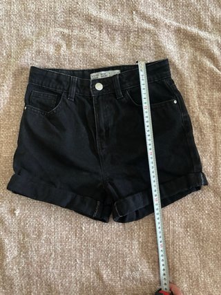 Shorts Mom Fit Negros