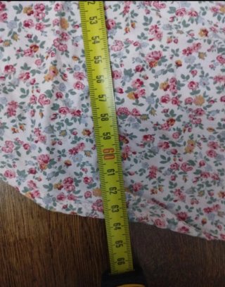 Camisa floral manga larga mujer