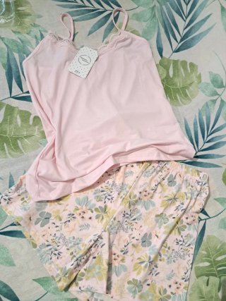 Pijama corto mujer verano floral