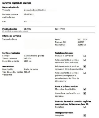 Mercedes Vito FURGÓN 114 CDI 136 CV LARGA FWD