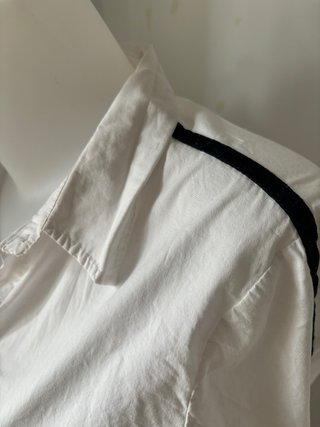 Camisa blanca algodón manga larga