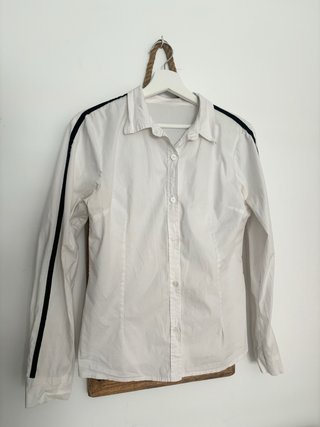Camisa blanca algodón manga larga