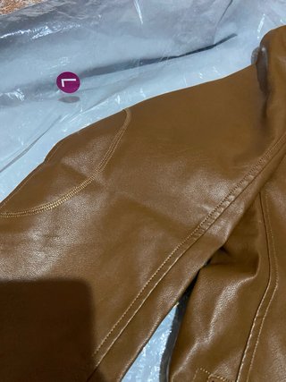 Chaqueta de cuero hombre marrón