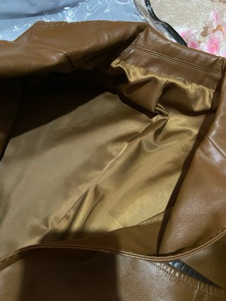 Chaqueta de cuero hombre marrón