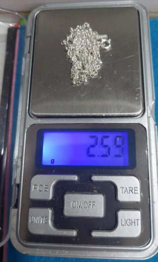 Cadena de 50cm de Plata de Ley