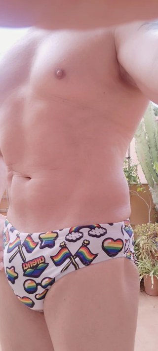 Bañador Arena Talla S Estampado Arcoíris