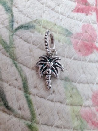 Charm Colgante Palmera Verde