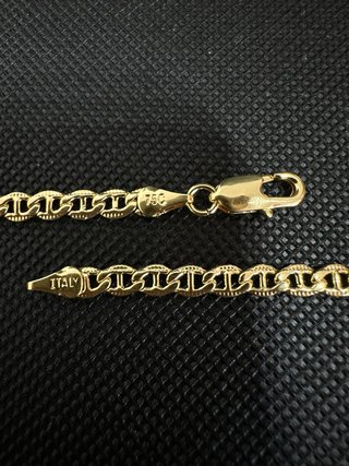 Cadena chapada en oro 18k