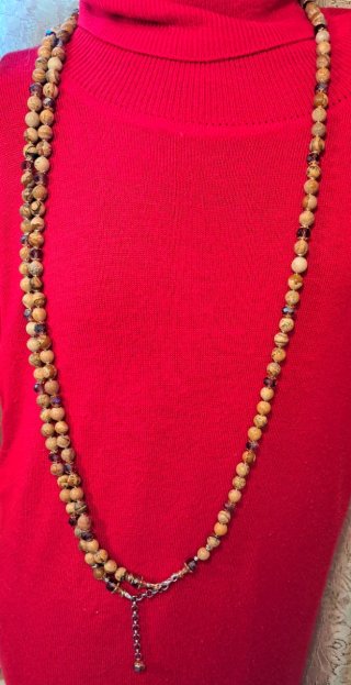 Collar de cuentas multicapa trws el uno de jaspe