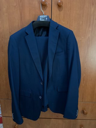 Traje de chaqueta azul