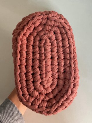 Borsa uncinetto rosa