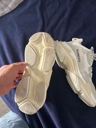 Zapatillas Balenciaga Triple S Talla 42 Beige/Blan