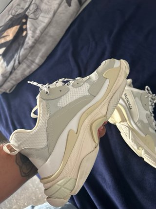 Zapatillas Balenciaga Triple S Talla 42 Beige/Blan