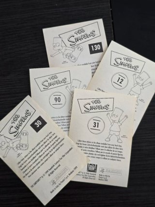 5 Cromos The Simpsons