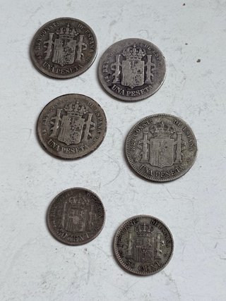 Lote monedas plata españolas + Mundial 82