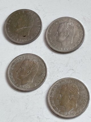 Lote monedas plata españolas + Mundial 82