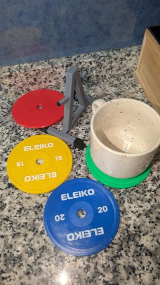 Supporto Mini Posacandele per Dischi da Palestra Eleiko Rack