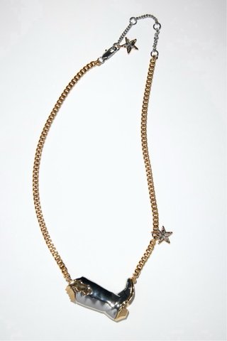 Collar doble Zara estilo vaquero