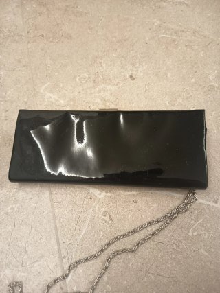 Pochette Albertario Milano nera strass
