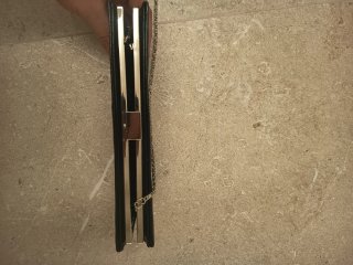 Pochette Albertario Milano nera strass