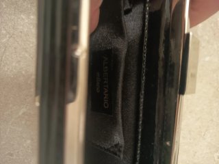 Pochette Albertario Milano nera strass