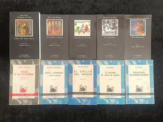 LOTE 37 LIBROS LITERATURA CLÁSICA Y POESÍA