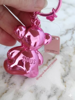 Llavero Oso Rosa Acero Inoxidable.SOLO ENVIO