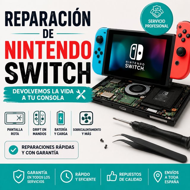 Reparación Nintendo Switch