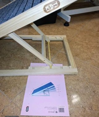 Rampa para perros madera y tela