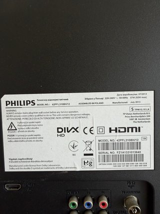TV LED Philips Full HD 3100 Series 42” 107 cm