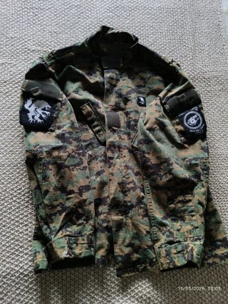 Cazadora Negra Black Metal Marine XL Marduk