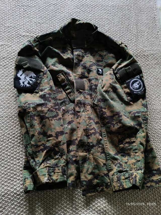 Cazadora Negra Black Metal Marine XL Marduk