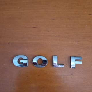 Letras GOLF Cromadas
