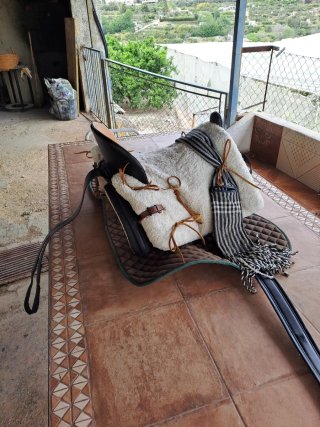 Silla de montar con borreguito