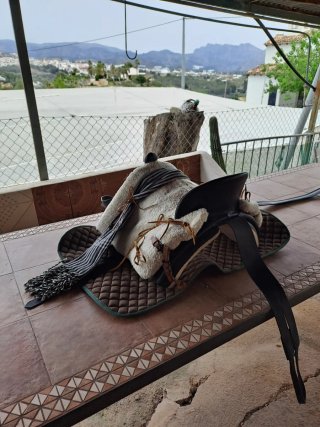 Silla de montar con borreguito