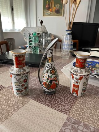 Juego 3 Jarrones Porcelana China