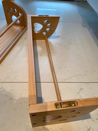 2 bellissime mensole in legno con zampine #420-13