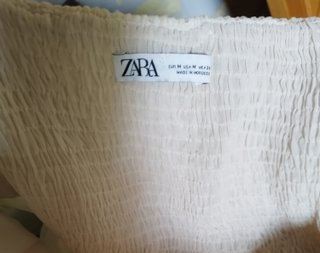 Top organza flor 3D, recién sacado de tintorería