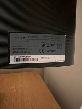 Monitor Curvo Samsung 27” Full HD