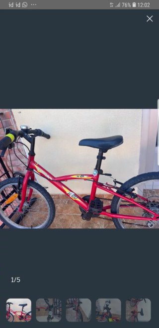 Bicicleta Infantil Decathlon K20 Roja