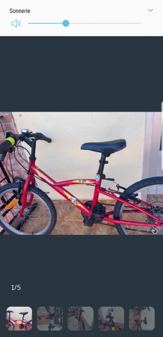 Bicicleta Infantil Decathlon K20 Roja