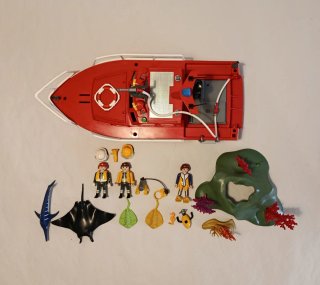 Playmobil 3128 Barco Bomberos con Bomba