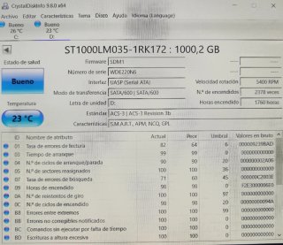 DISCO DURO SEAGATE 1TB 2'5" 1TB