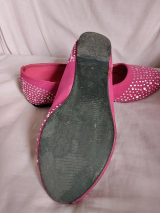Zapatos EXPOSE rosas con pedrería